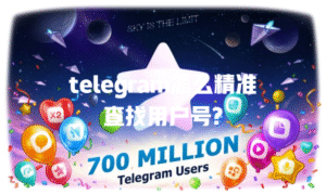 telegram怎么精准查找用户号?