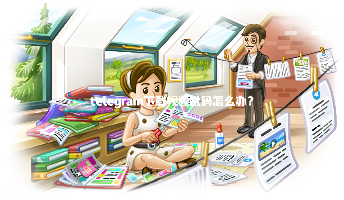 telegram下载视频乱码怎么办? 一